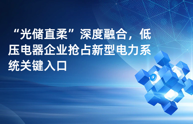 “光储直柔”深度融合，低压电器企业抢占新型电力系统关键入口